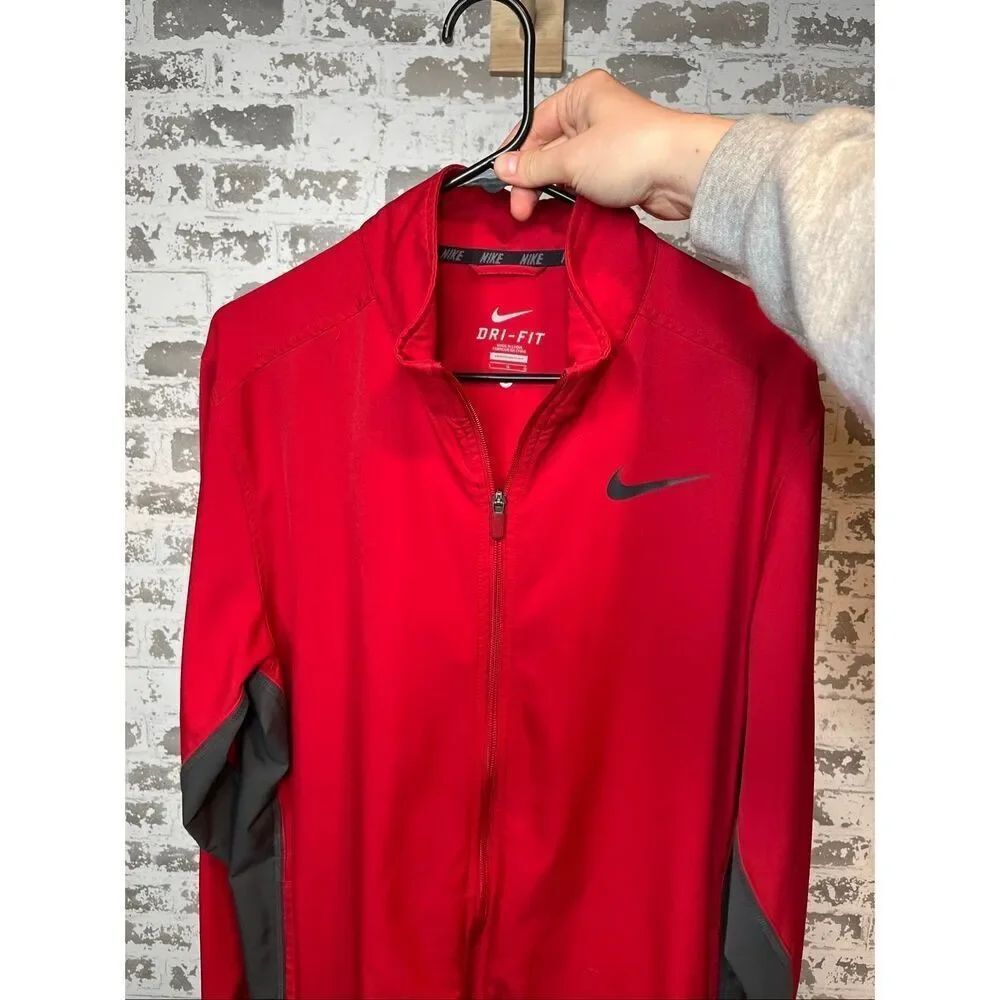 Nike | mens red dry fit 1/4 zip pullover
